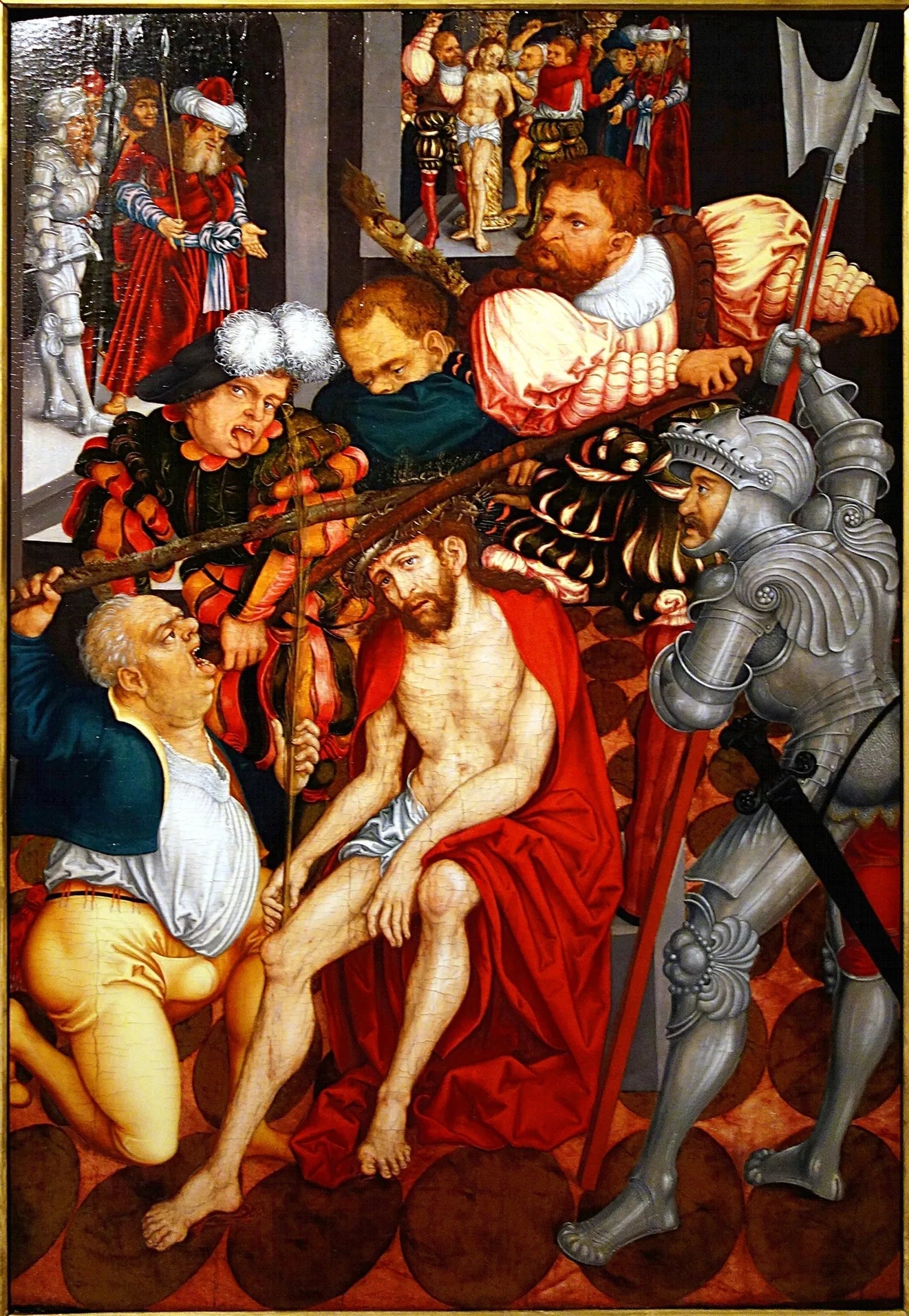 La Dérision du Christ - Lucas Cranach the Elder image 1 tableau peint à l’huile sur toile