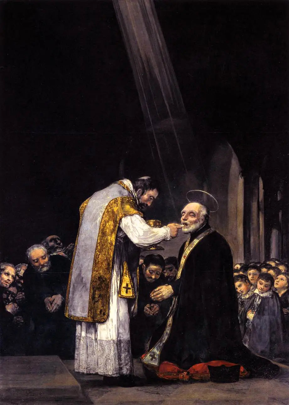 La Dernière Communion de saint Joseph Calasanz - Francisco de Goya image 1 copie de tableau peinte à la main