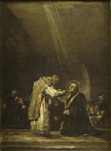 La dernière communion de San José de Calasanz - Francisco de Goya image 1 reproduction de peinture à l’huile