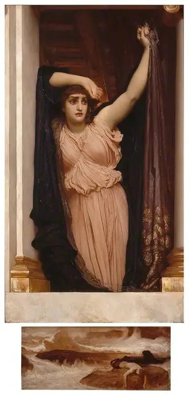 La dernière veille du héros - Frederic Leighton image 1 tableau peint à l’huile sur toile