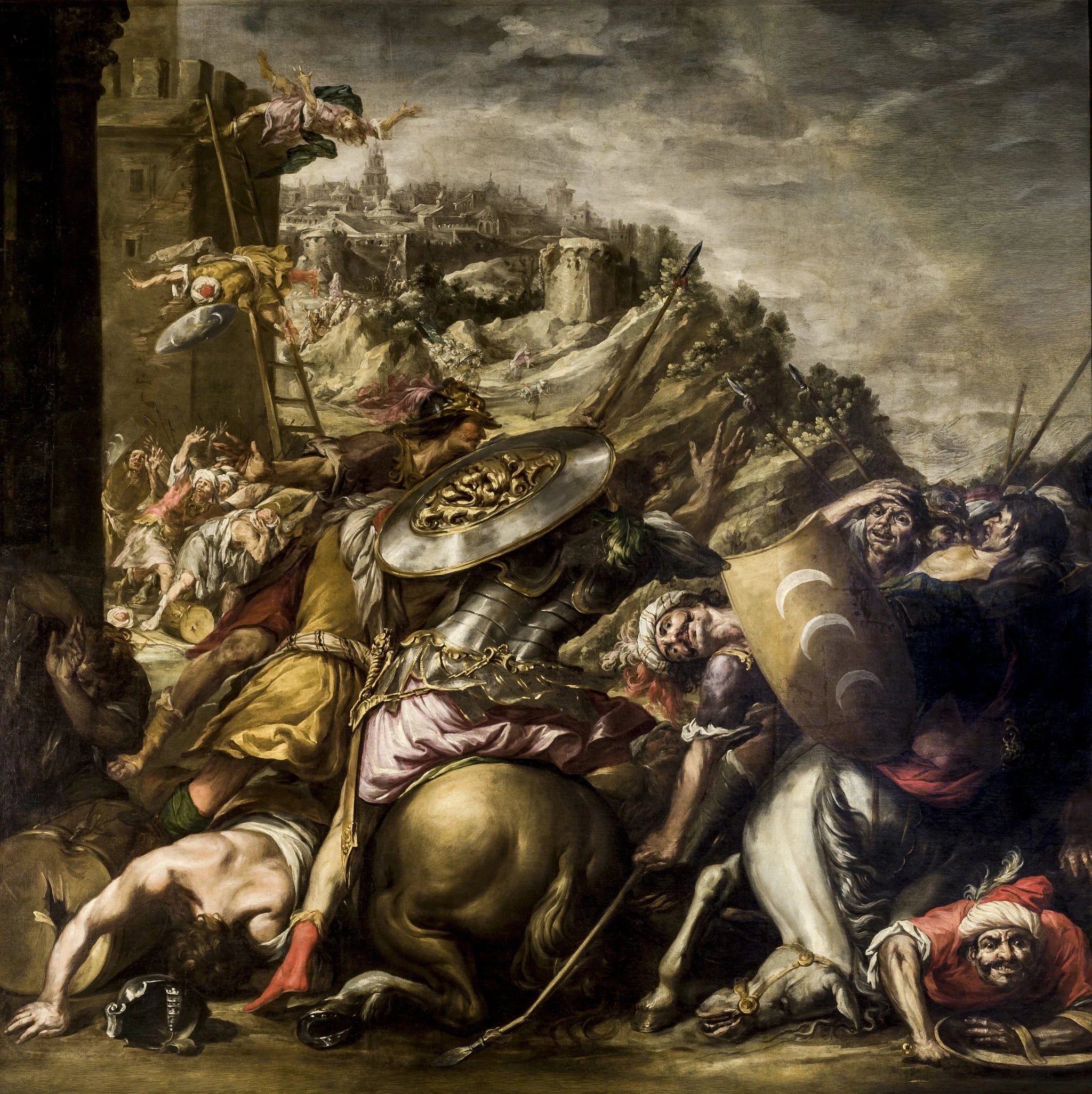 La derrota de los sarracenos - Juan de Valdés Leal image 1 tableau peint à l’huile sur toile