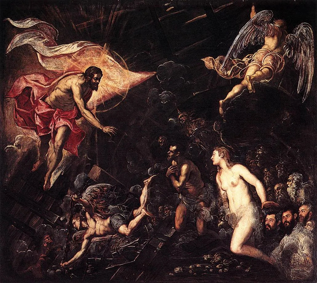 La descente aux enfers - Jacopo Tintoretto image 1 reproduction de peinture à l’huile