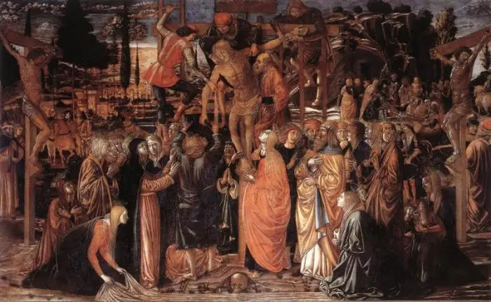 La Descente de croix - Benozzo Gozzoli image 1 reproduction artisanale de tableau