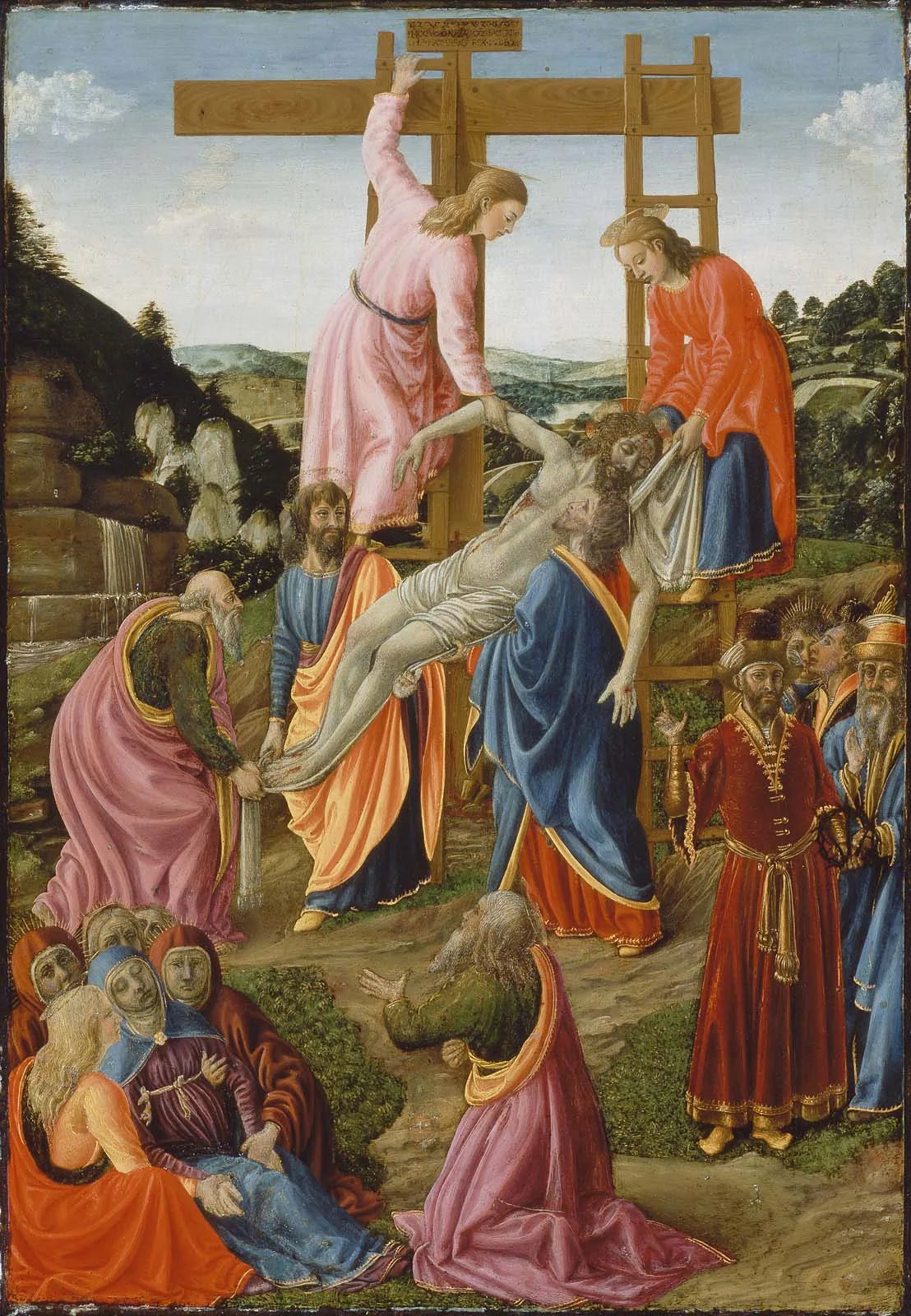 La Descente de la Croix - Cosimo Rosselli image 1 copie de tableau peinte à la main