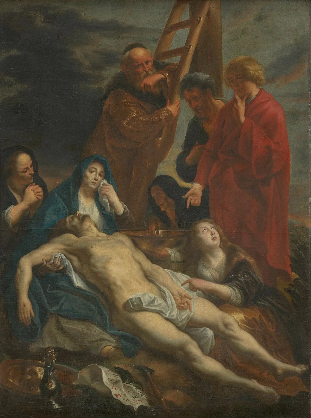 La Descente de croix - Jacob Jordaens image 1 reproduction de peinture à l’huile