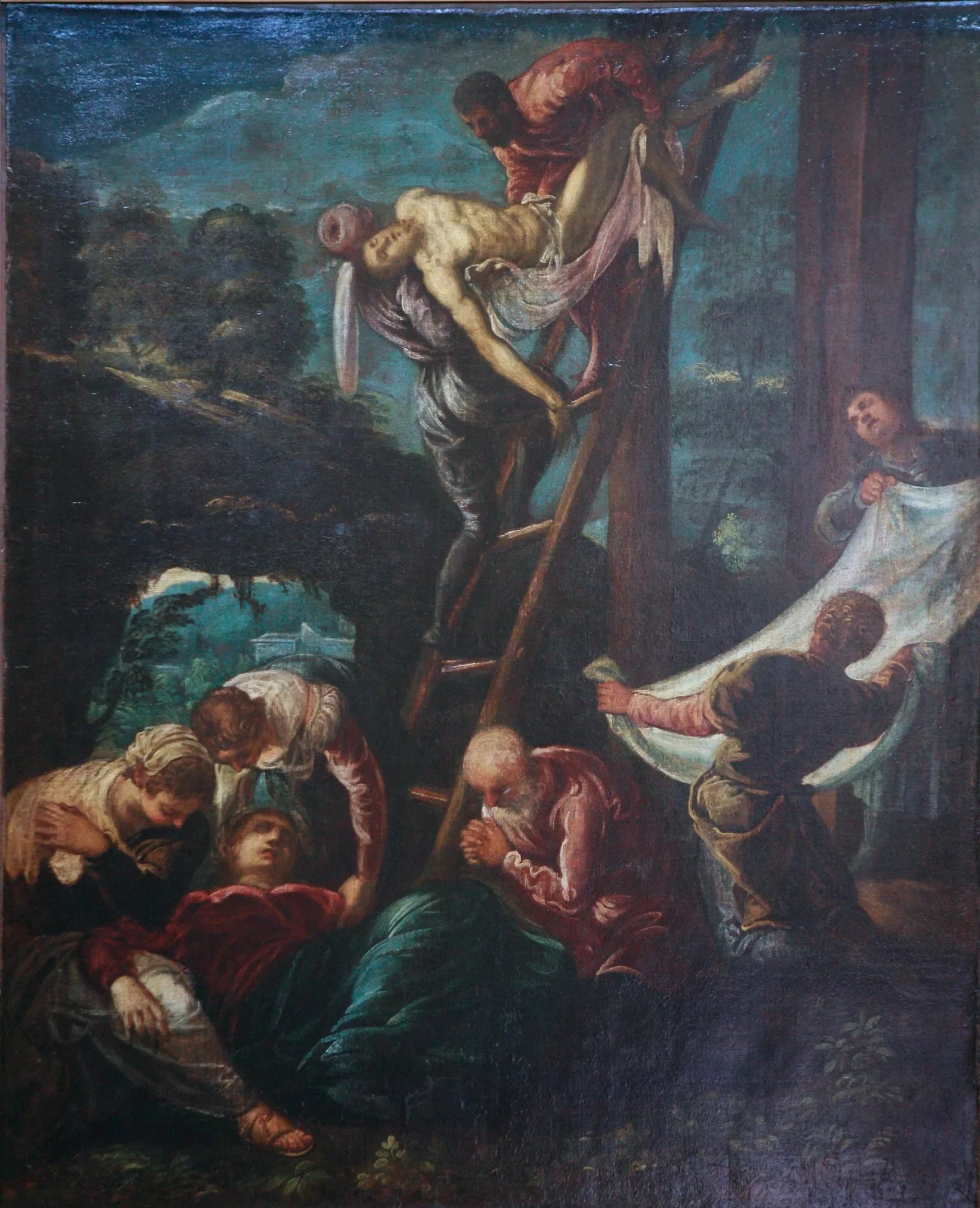 La Descente de croix - Jacopo Tintoretto image 1 copie peinte à la main à l’huile