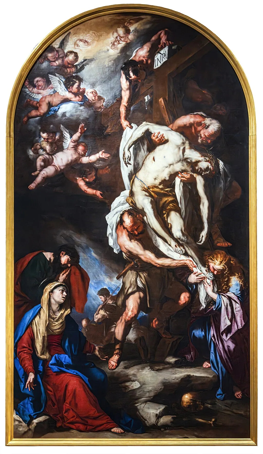 La descente de la Croix - Luca Giordano image 1 reproduction de peinture à l’huile