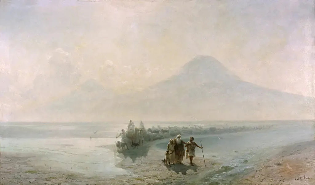 La Descente de Noé du mont Ararat - Ivan Aïvazovski image 1 copie de tableau peinte à la main