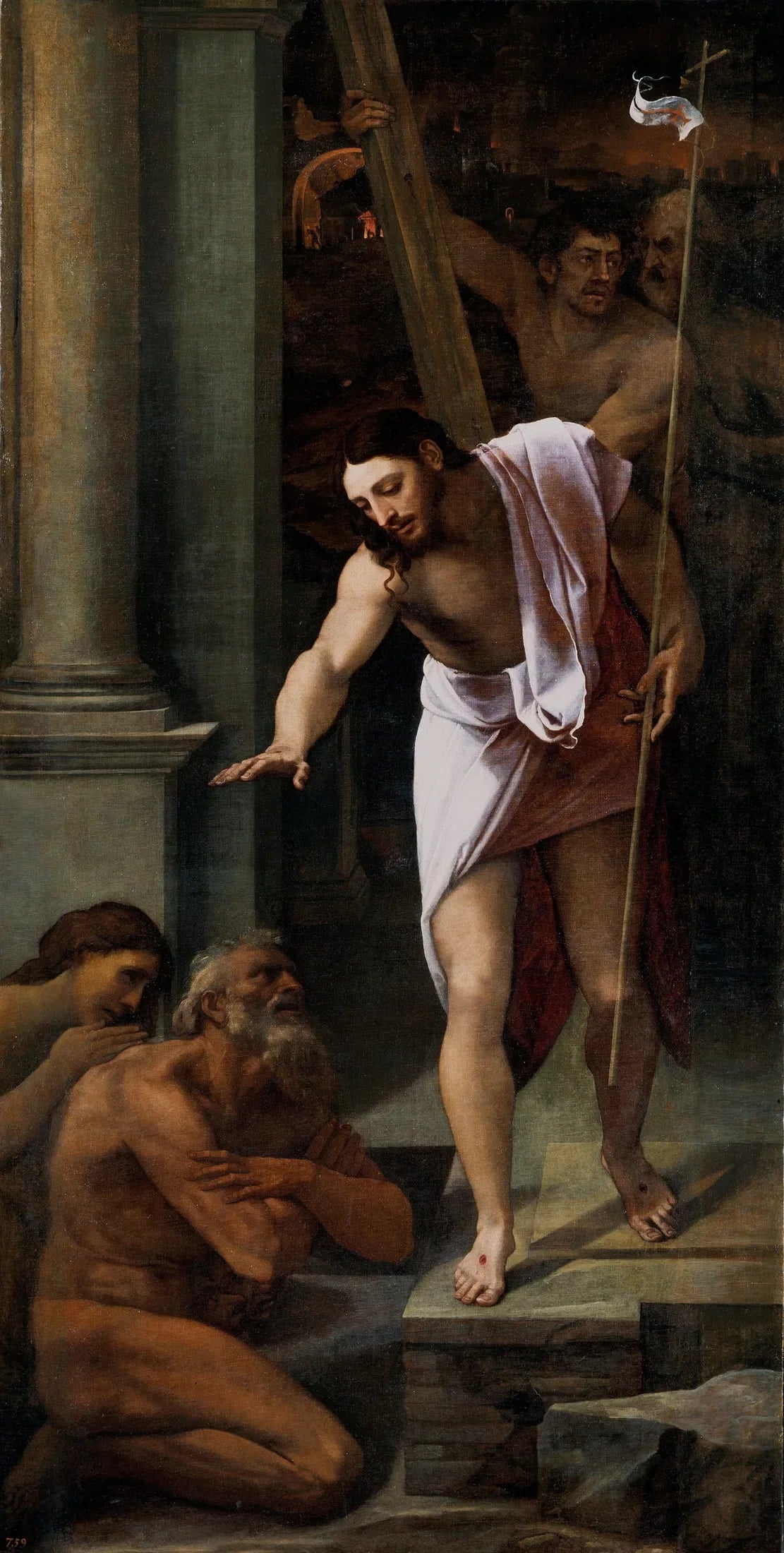 La descente du Christ aux limbes - Sebastiano del Piombo image 1 reproduction artisanale de tableau