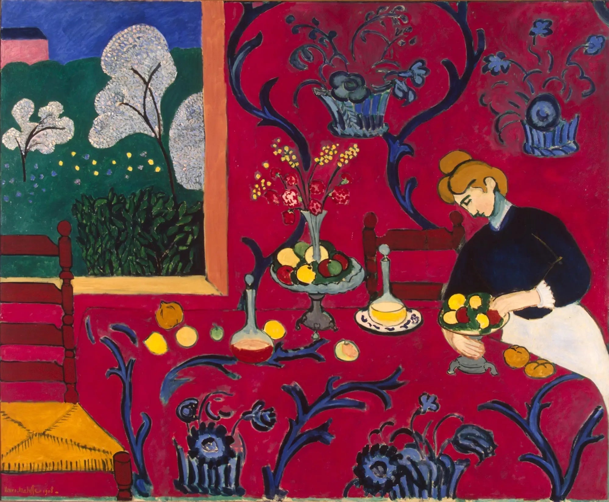 La Desserte rouge - Henri Matisse image 1 reproduction artisanale de tableau