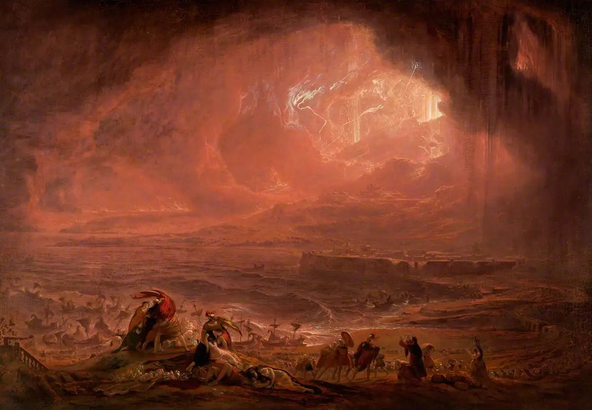 La destruction d'Herculanum et de Pompéi - John Martin image 1 copie de tableau peinte à la main