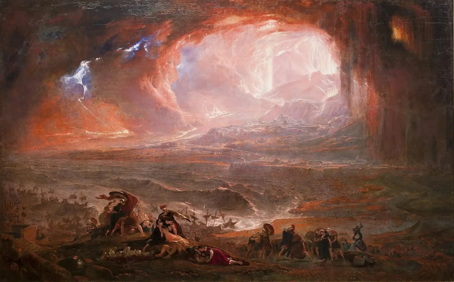 La Destruction de Pompéi et Herculanum - John Martin image 1 copie de tableau peinte à la main