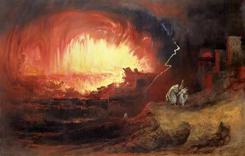 La destruction de Sodome et Gomorrhe - John Martin image 1 reproduction de peinture à l’huile