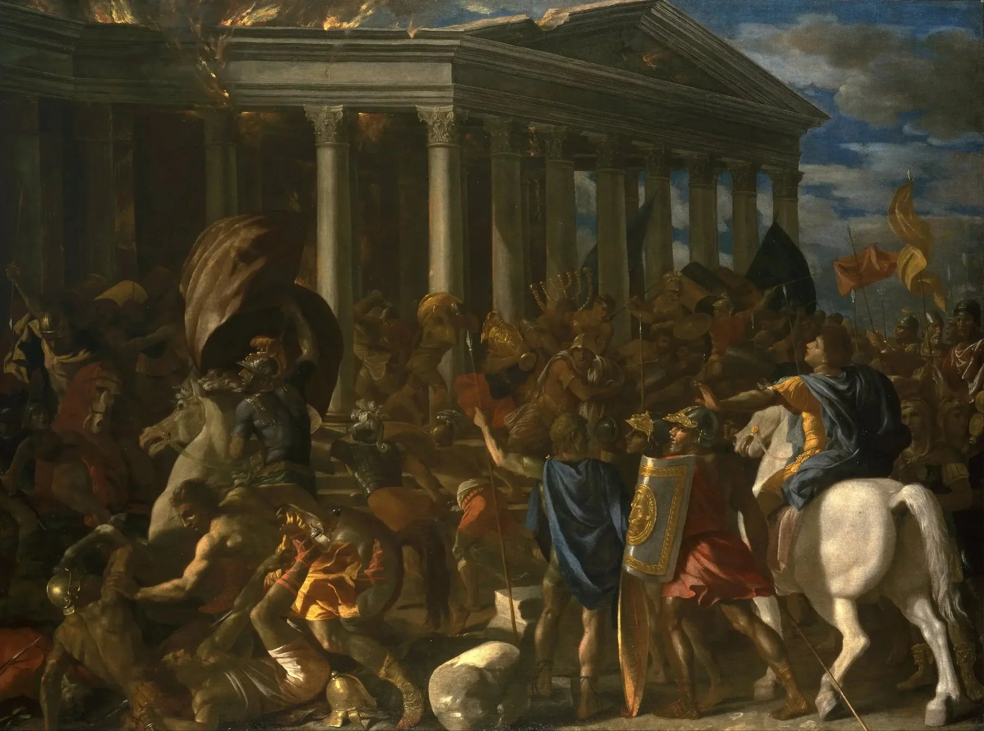 La Destruction du temple de Jérusalem - Nicolas Poussin image 1 reproduction artisanale de tableau