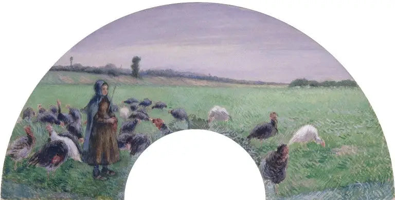 La Dindonnière - Camille Pissarro image 1 reproduction d’œuvre d’art à l’huile