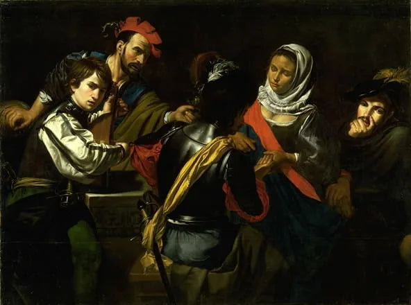 La diseuse de bonne aventure gitane - Valentin de Boulogne