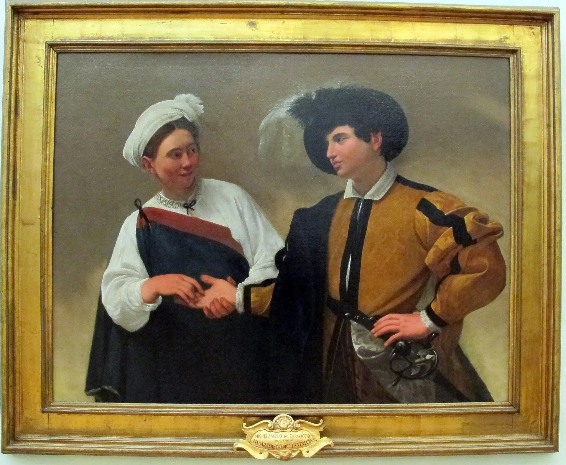 La Diseuse de bonne aventure - Le Caravage image 2 reproduction réalisée par Alpha Reproduction