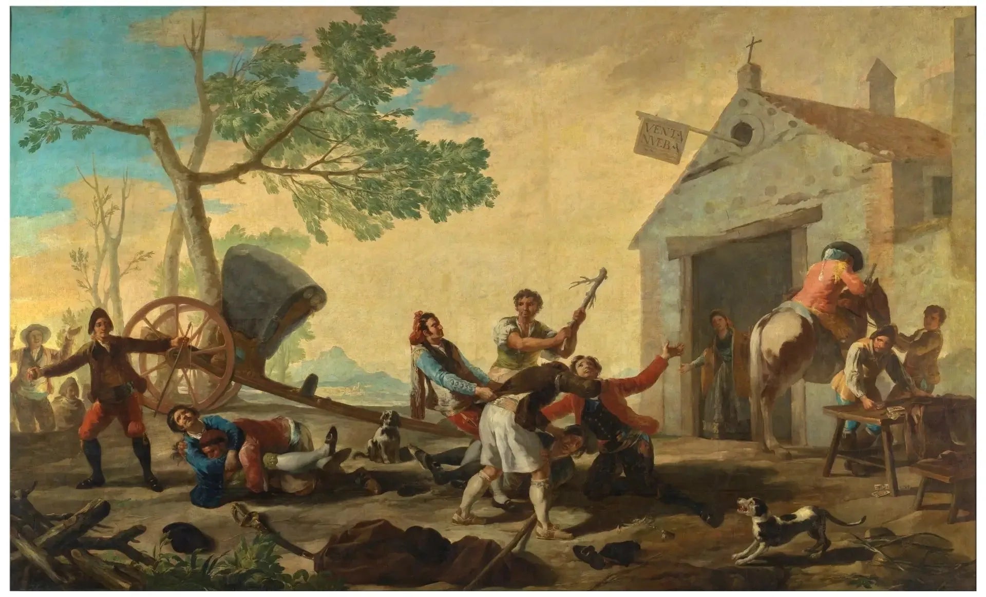 La Dispute à la Nouvelle Vente - Francisco de Goya image 1 reproduction d’œuvre d’art à l’huile