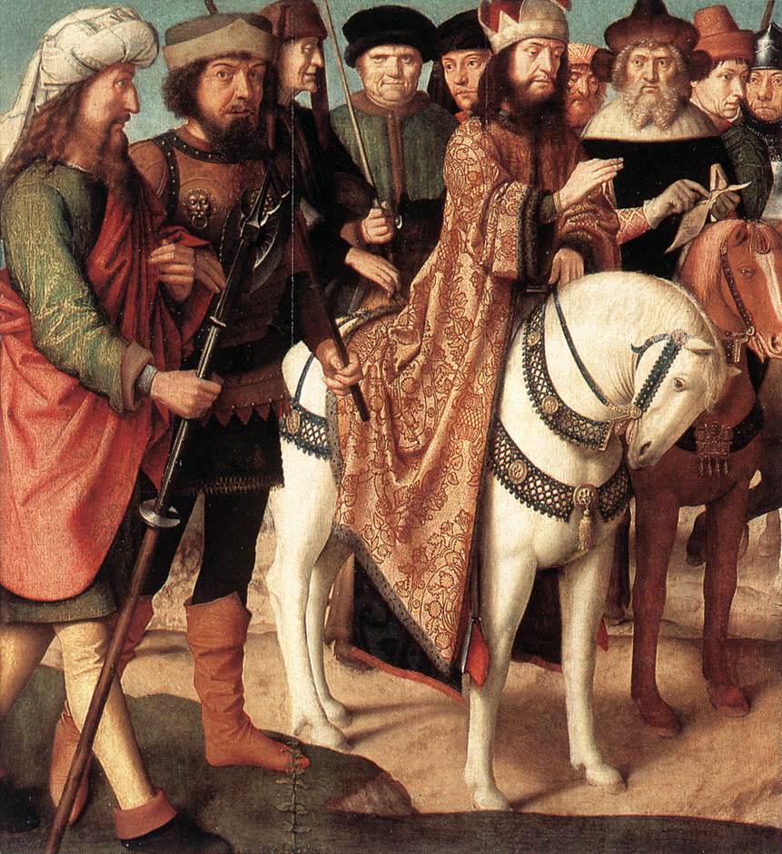 La dispute de Pilate avec le grand prêtre - Gérard David image 1 copie de tableau peinte à la main