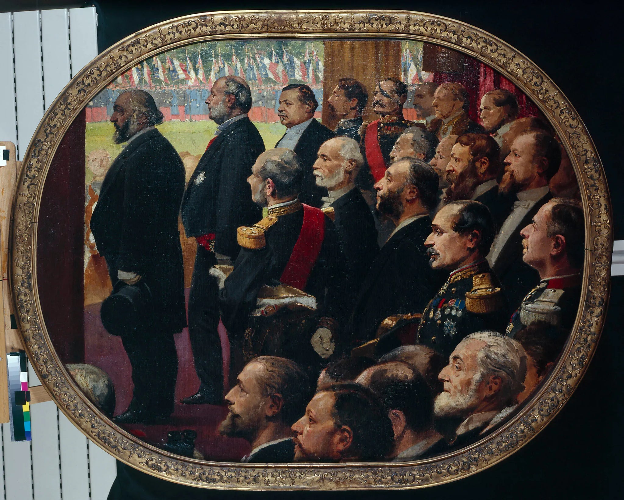 La distribution des drapeaux, le 14 juillet 1880 - Édouard Detaille image 1 reproduction artisanale de tableau