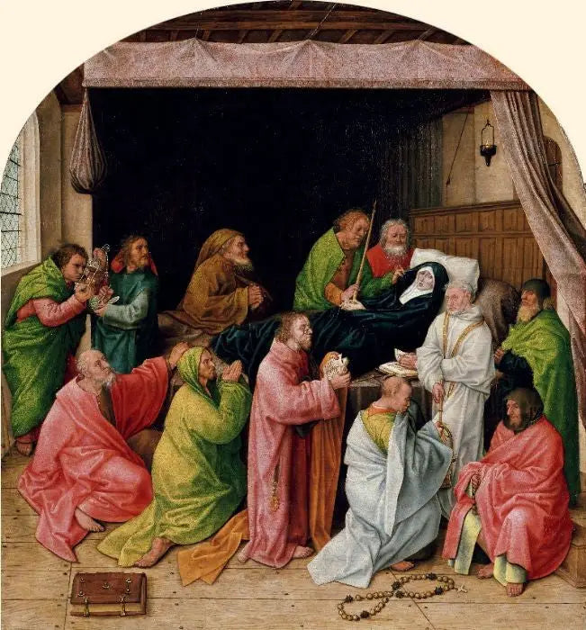 La Dormition, dernier quart du XVe siècle - Hugo van der Goes image 1 copie de tableau peinte à la main