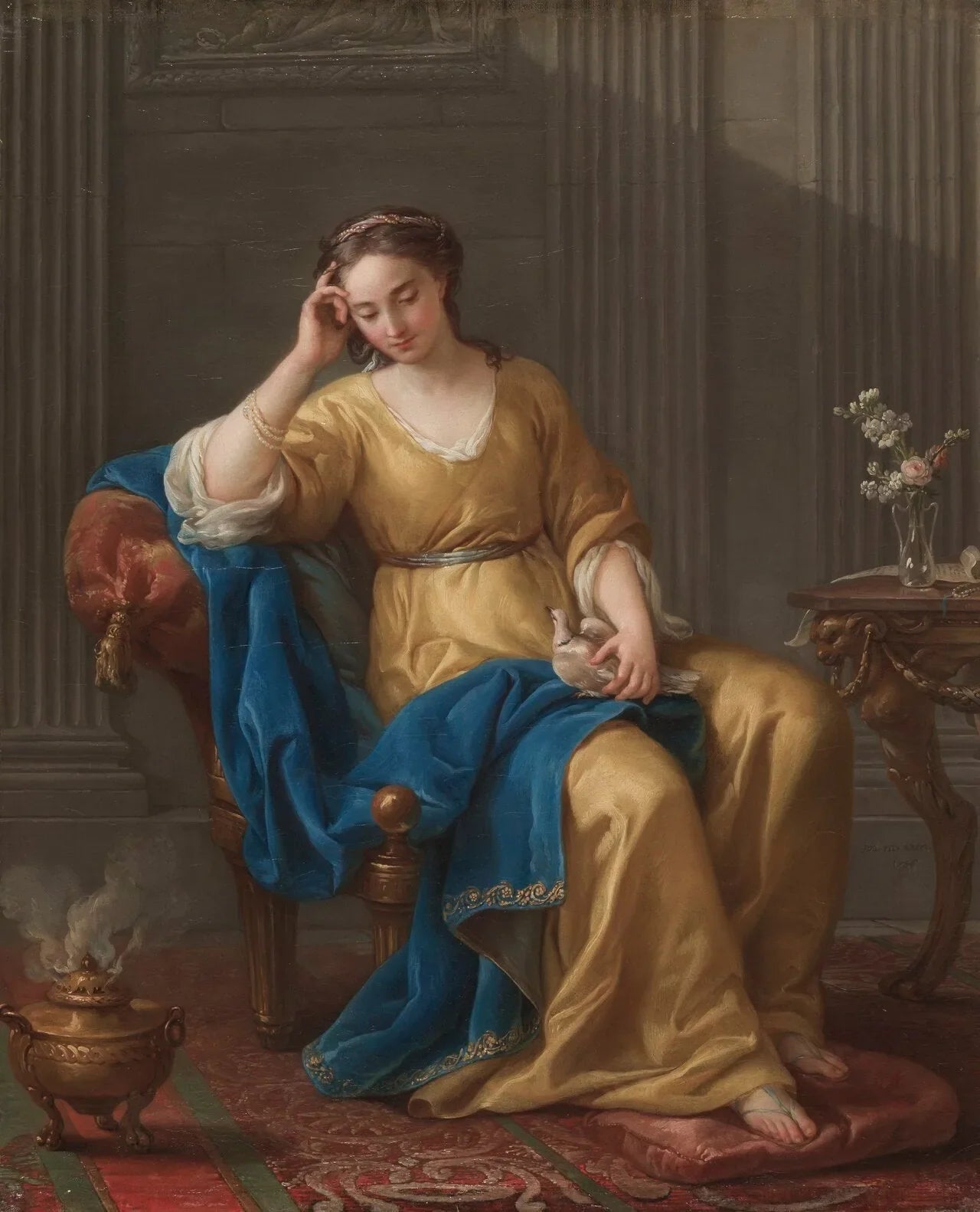 La Douce Mélancolie - Joseph-Marie Vien image 1 reproduction réalisée par Alpha Reproduction