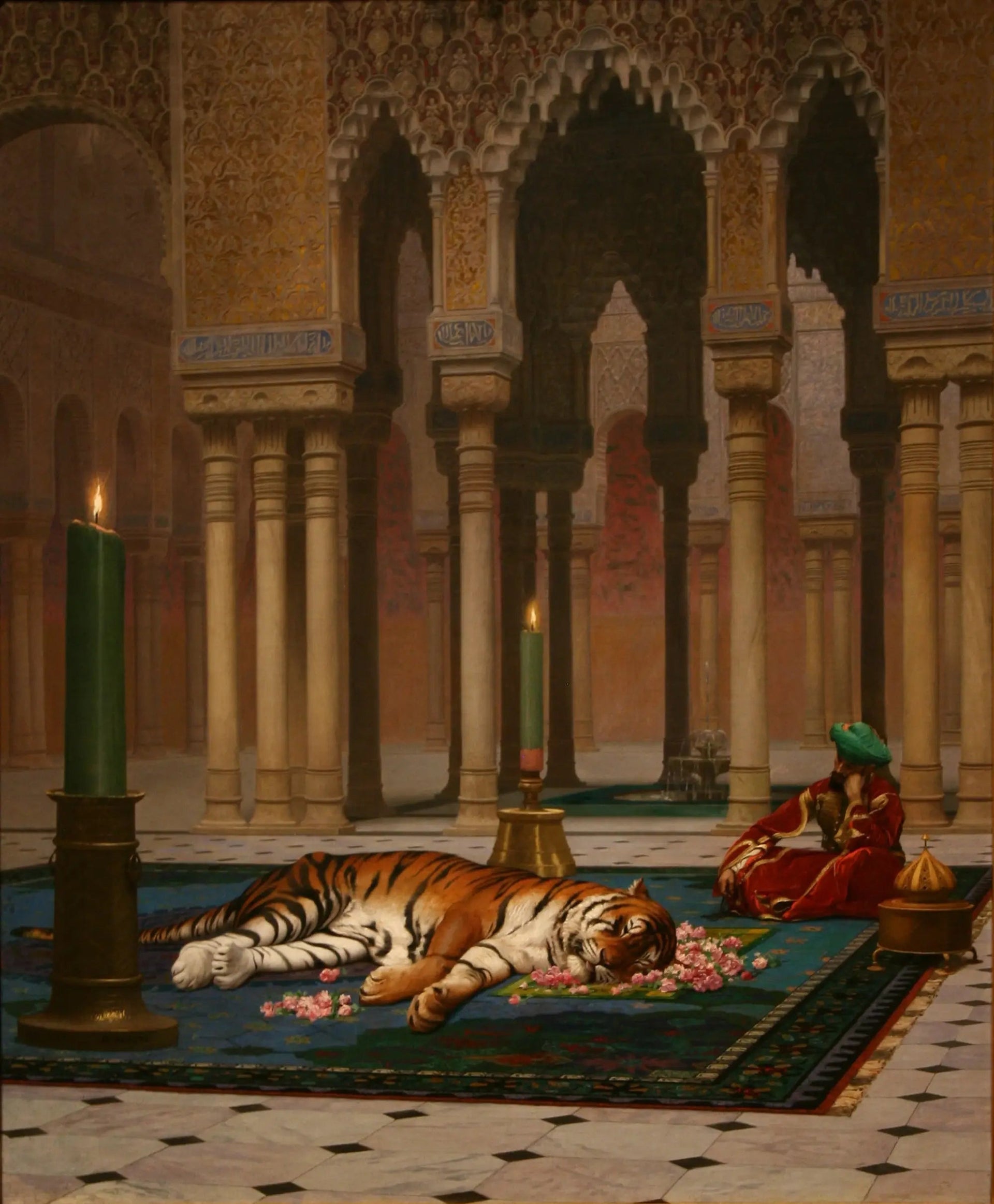La Douleur du pacha - Jean-Léon Gérôme image 1 tableau peint à l’huile sur toile