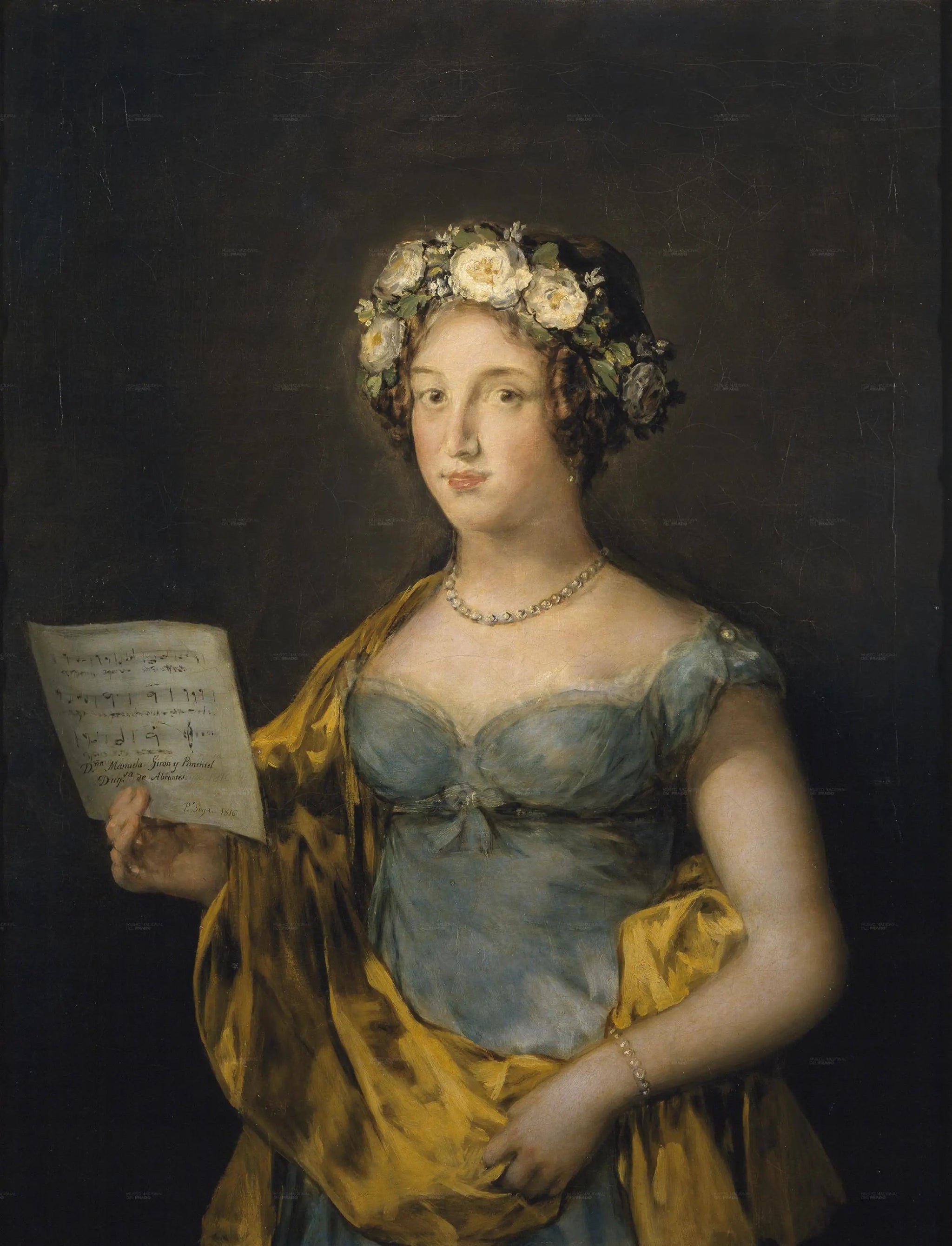 La Duchesse d'Abrantes - Francisco de Goya image 1 copie de tableau peinte à la main