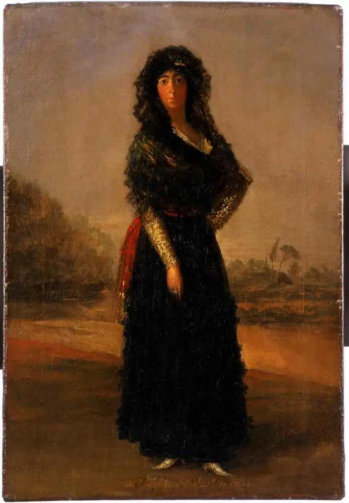 La duchesse d'Albe, croquis - Francisco de Goya image 1 tableau peint à l’huile sur toile