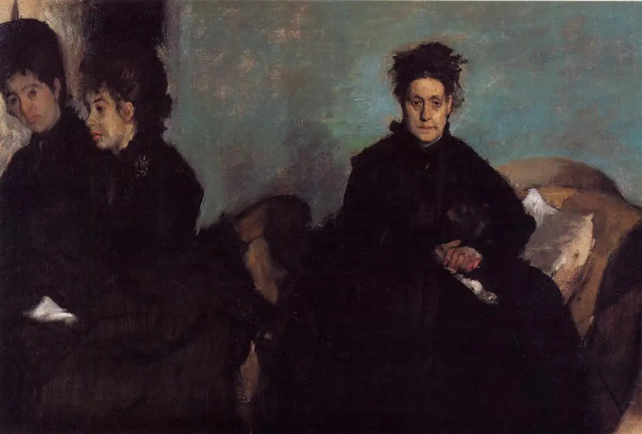 La Duchesse de Montejasi avec ses filles, Elena et Camilla - Edgar Degas