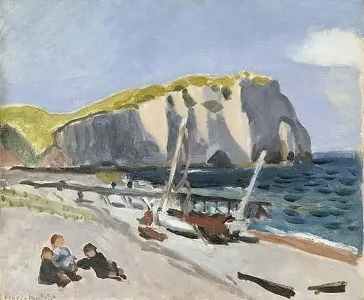 La Falaise d'Aval et le cabanon - Henri Matisse