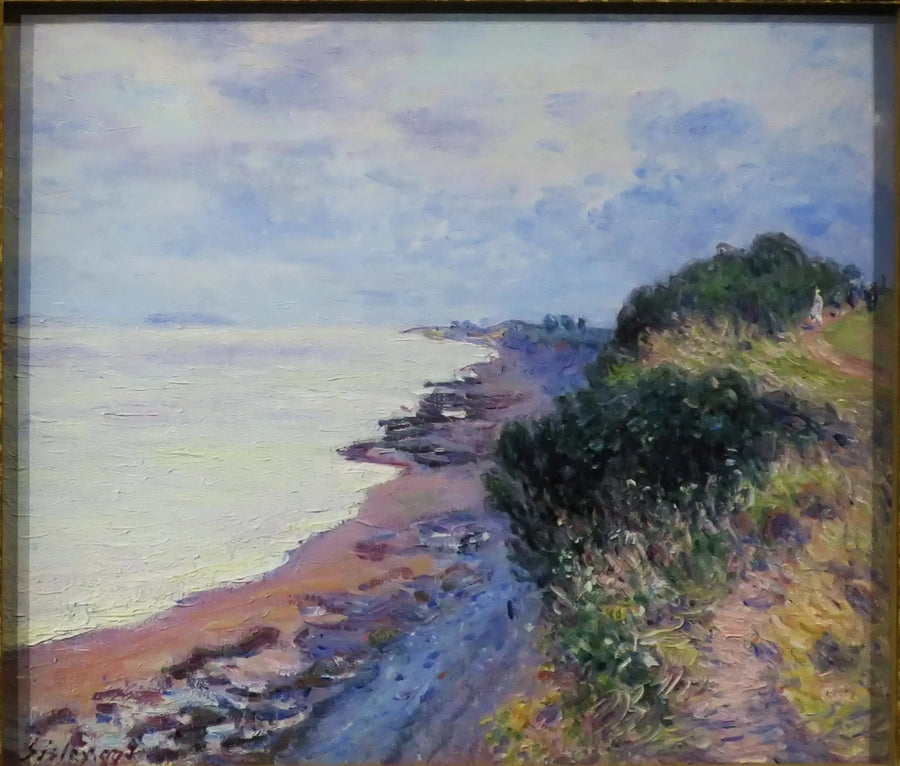 La falaise de Penarth, le soir, temps orageux - Alfred Sisley