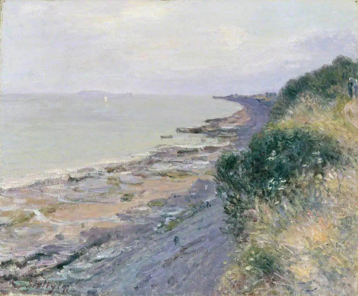 La falaise de Penarth, soir, marée basse - Alfred Sisley image 1 tableau peint à l’huile sur toile