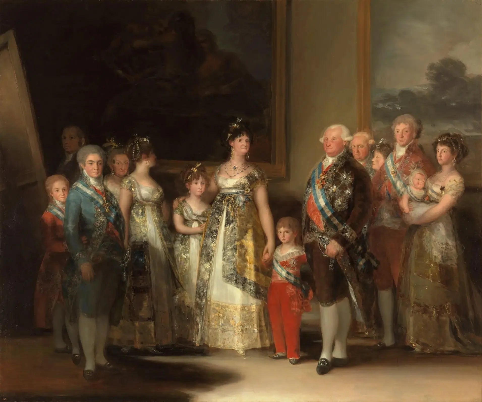 La Famille de Charles IV - Francisco de Goya image 1 copie peinte à la main à l’huile