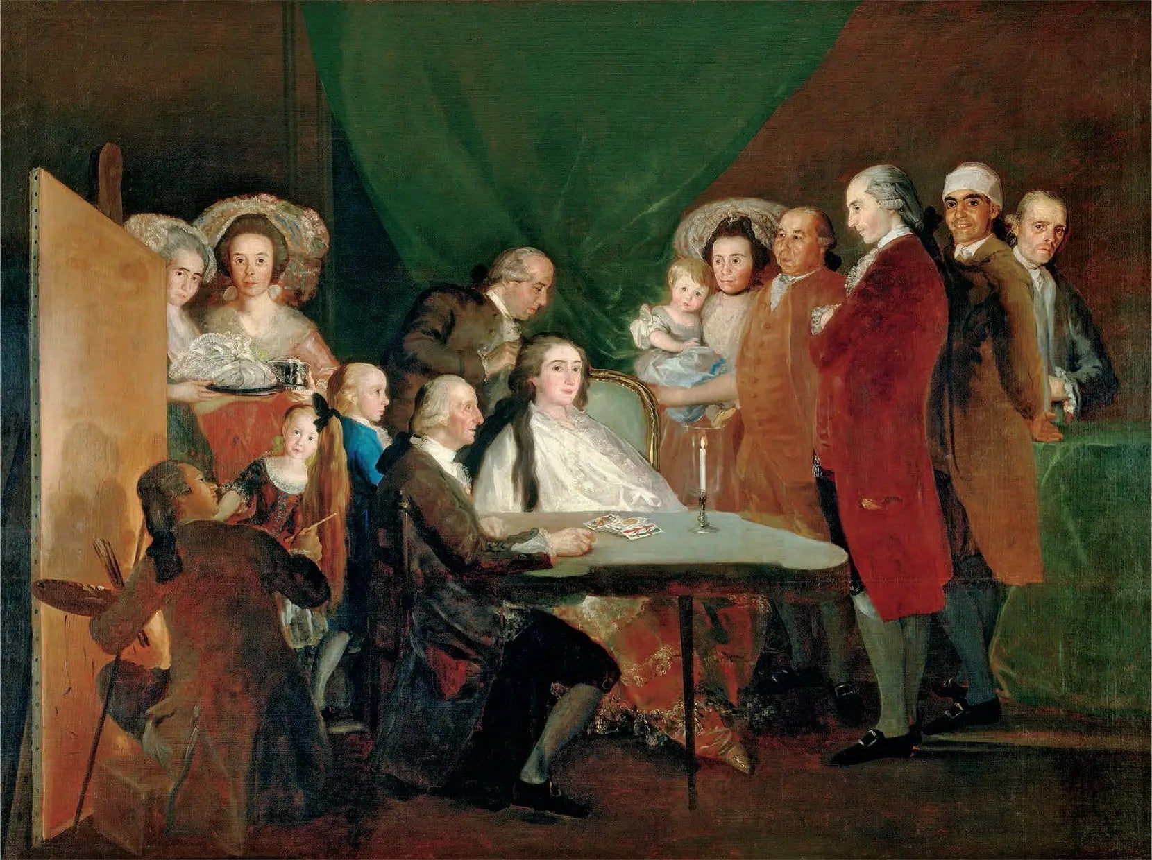 La Famille de l'infant Don Louis de Bourbon - Francisco de Goya image 1 reproduction d’œuvre d’art à l’huile