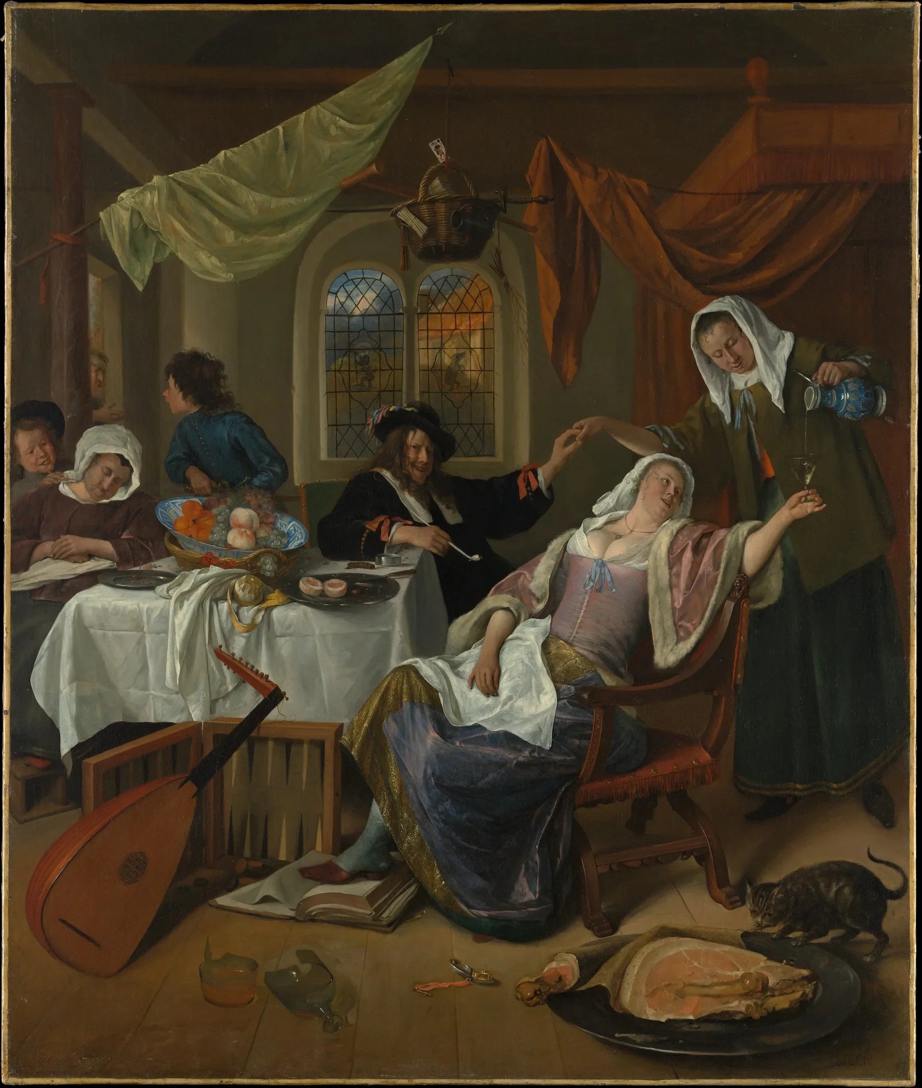 La famille dissolue - Jan Steen image 1 tableau peint à l’huile sur toile