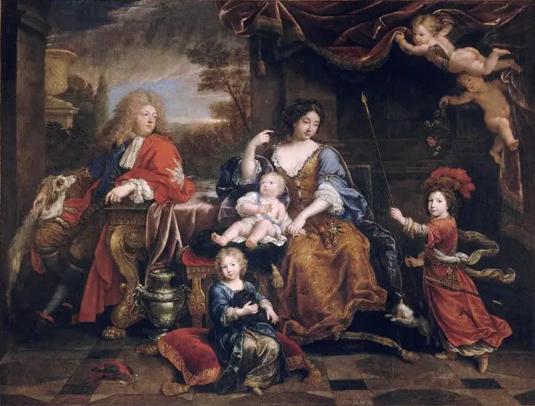 La famille du Grand Dauphin, Louis de France (1661-1711) - Pierre Mignard