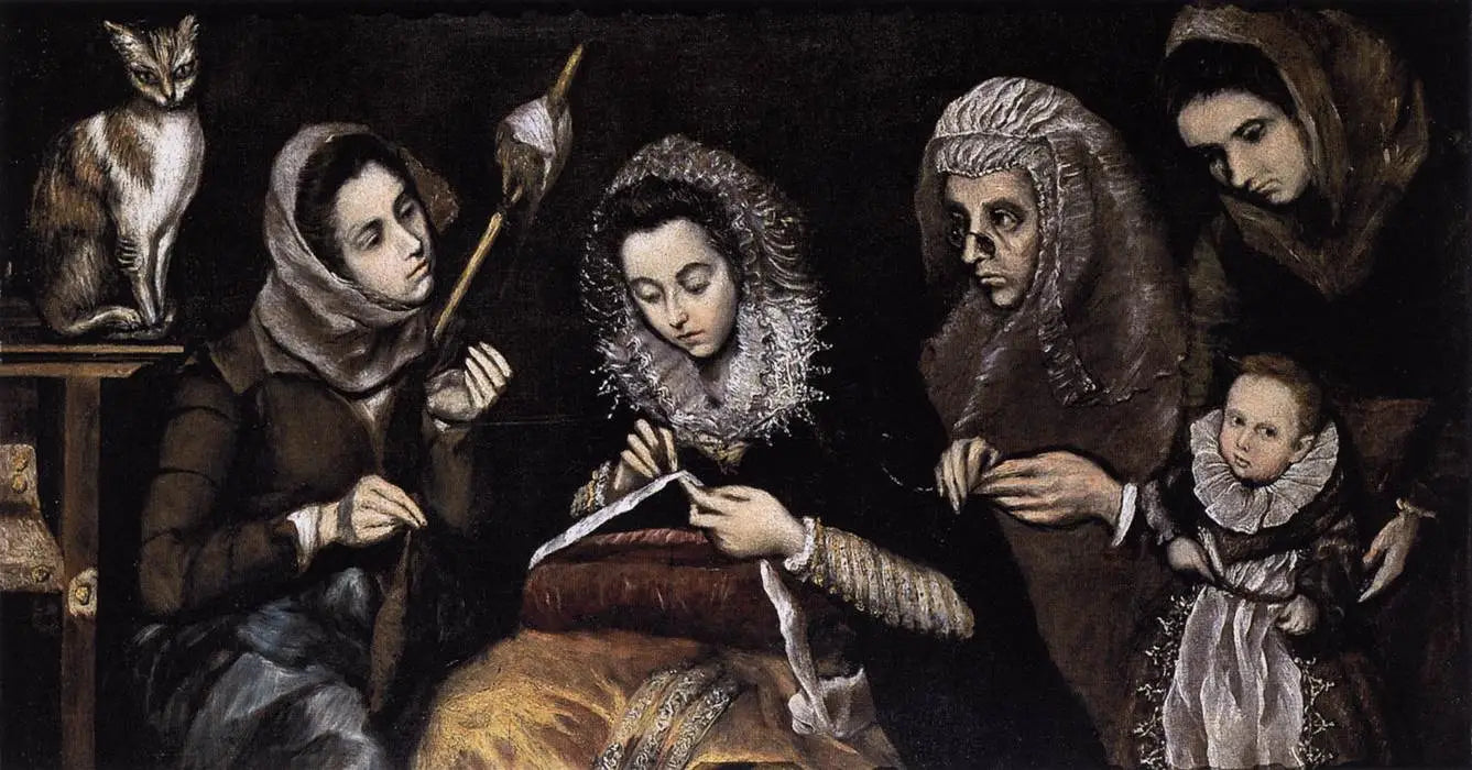 La famille du Greco - El Greco image 1 copie peinte à la main à l’huile