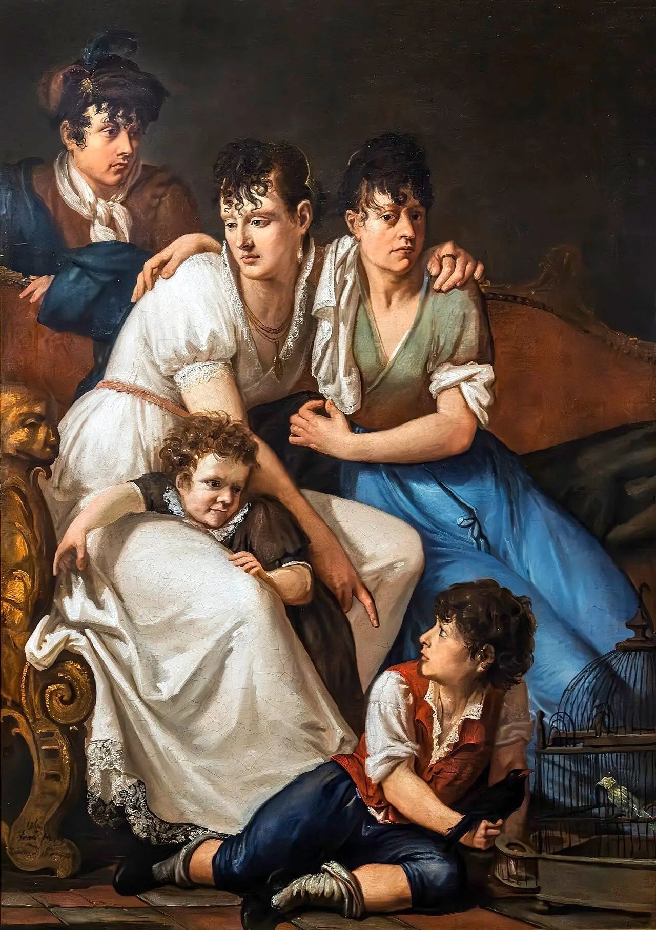 la famille du peintre - Francesco Hayez image 1 copie de tableau peinte à la main