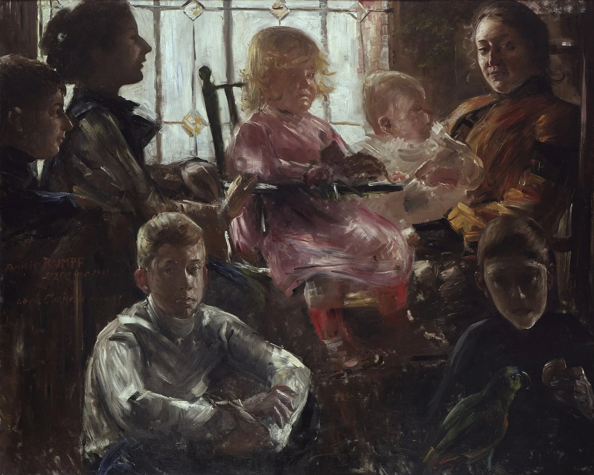La famille du peintre Fritz Rumpf - Lovis Corinth image 1 reproduction réalisée par Alpha Reproduction