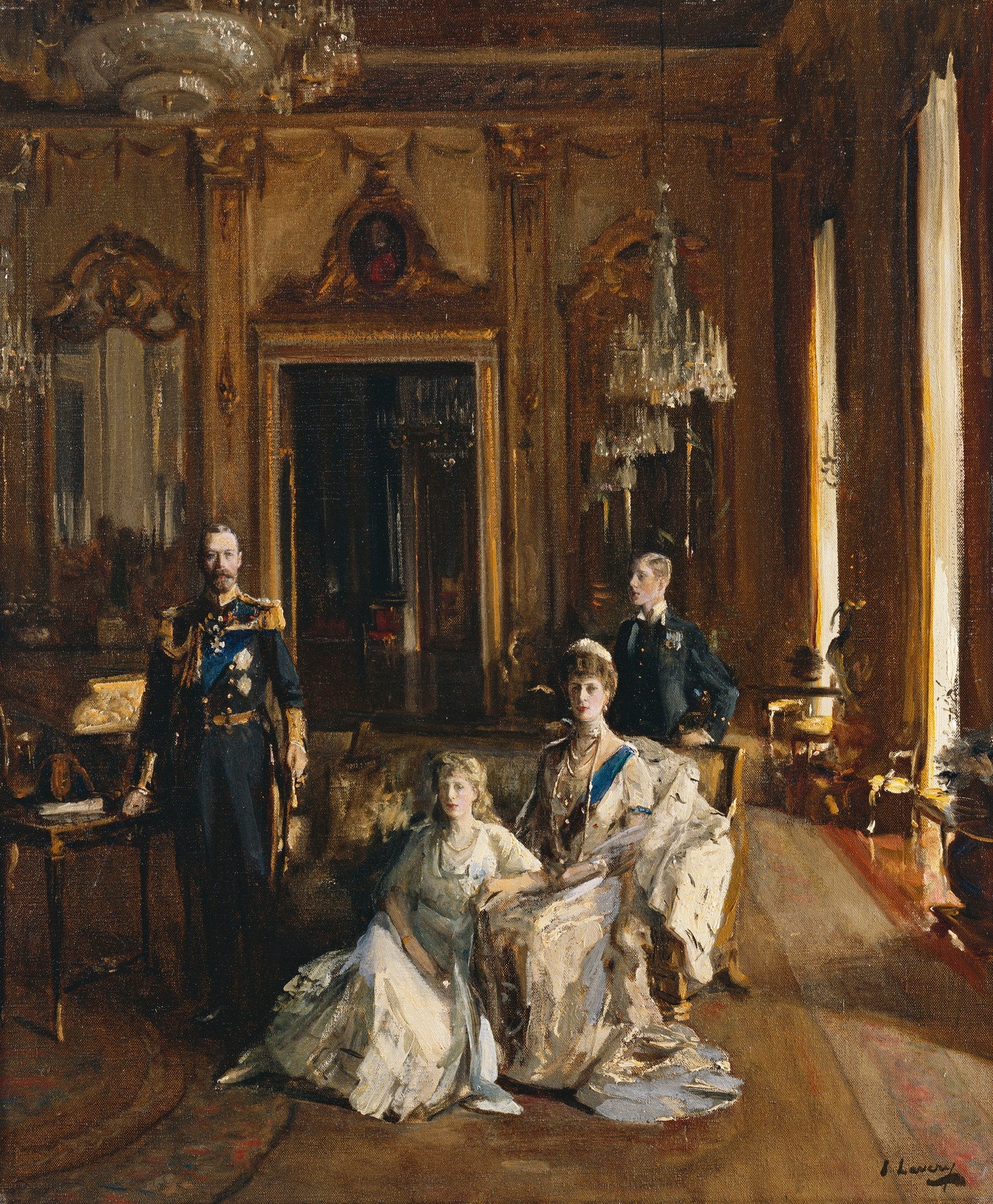 La famille du roi George V - John Lavery image 1 tableau peint à l’huile sur toile