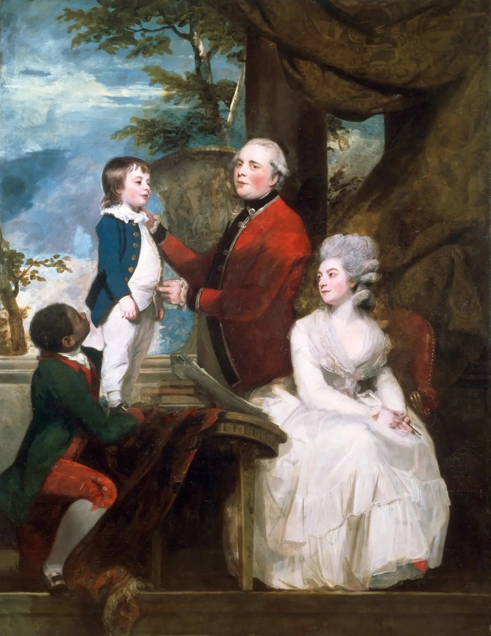 La famille du Temple - Joshua Reynolds image 1 copie peinte à la main à l’huile