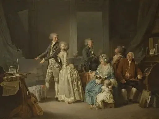 La Famille Gohin - Louis-Léopold Boilly image 1 reproduction réalisée par Alpha Reproduction