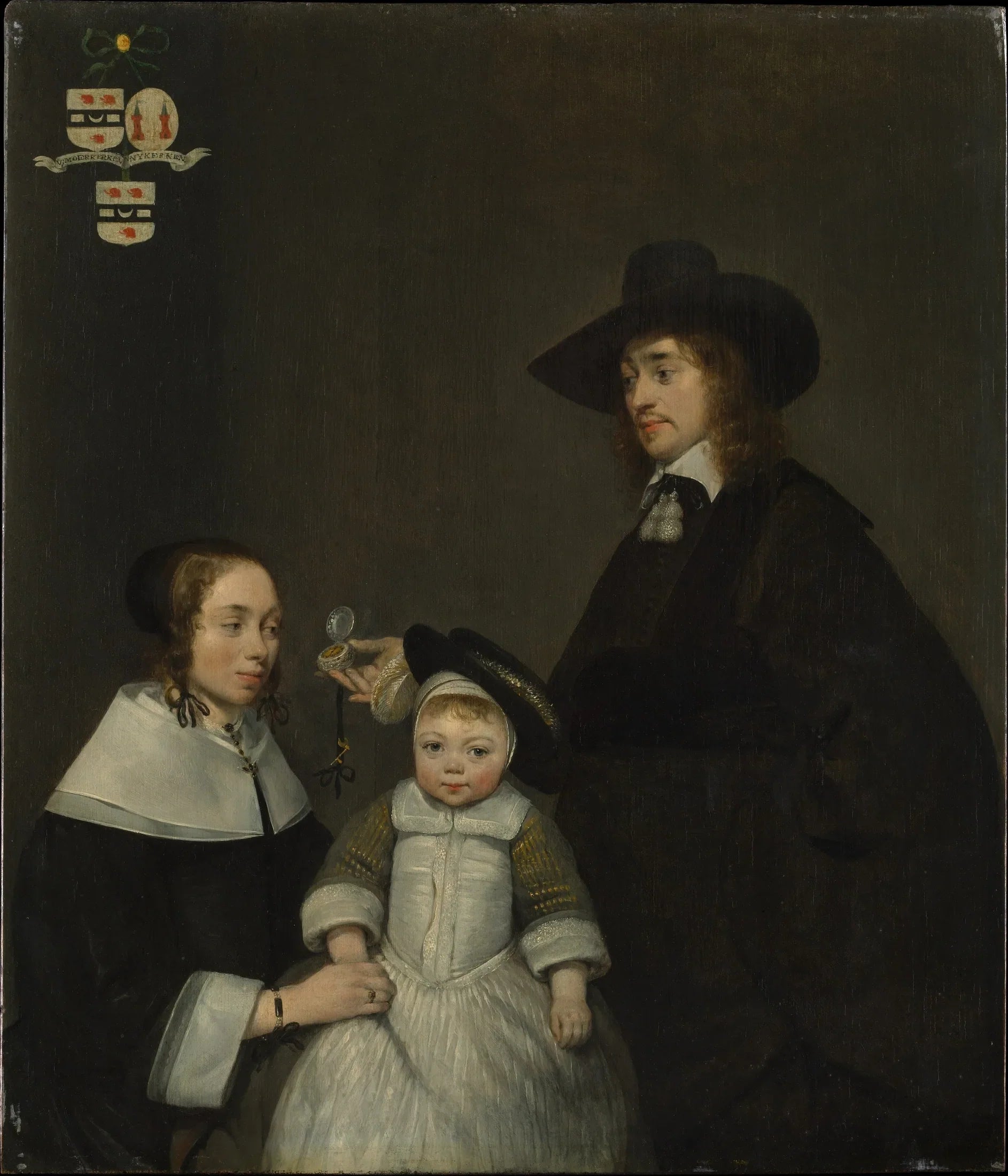 La famille Van Moerkerken - Gerard ter Borch image 1 reproduction de peinture à l’huile