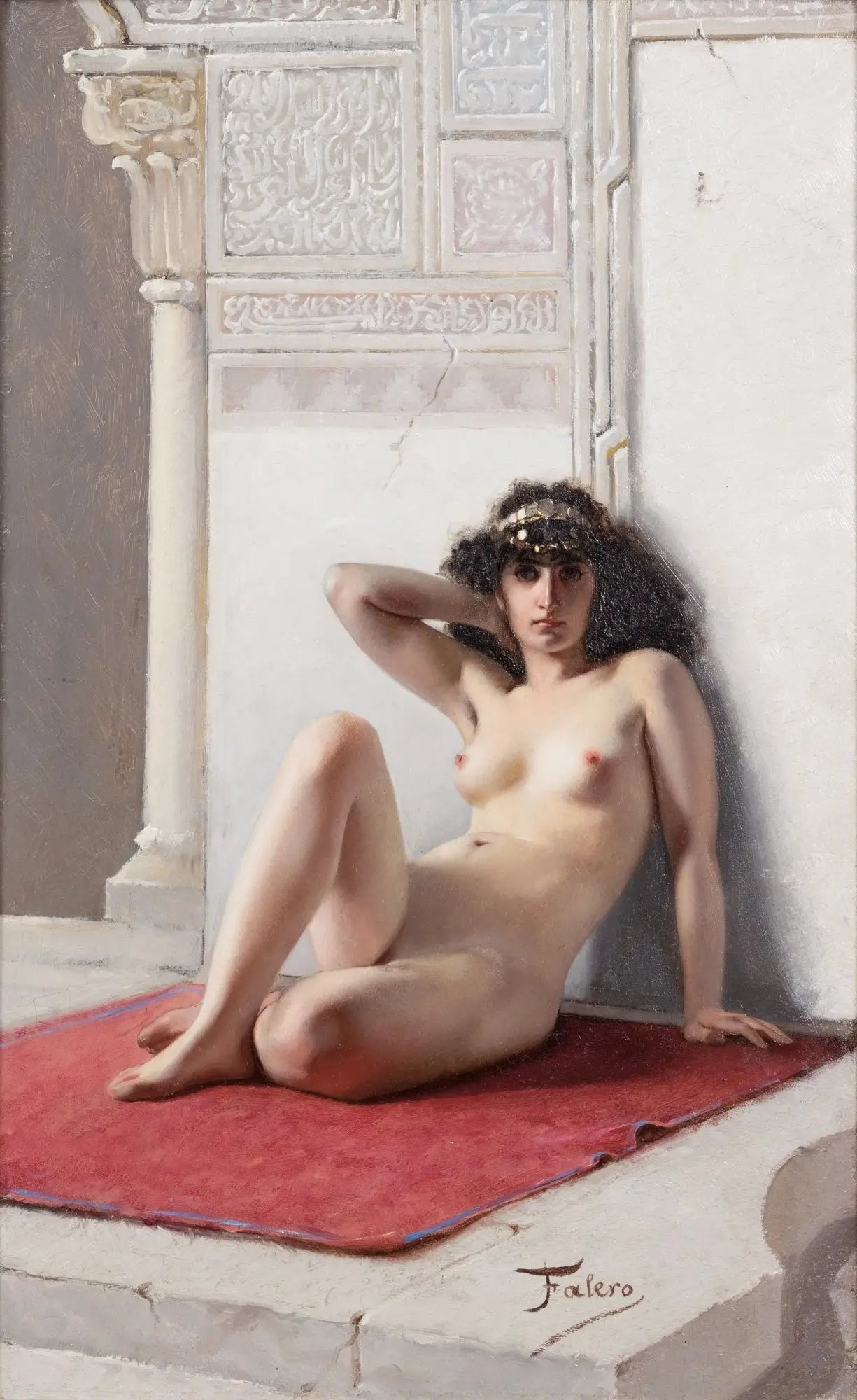 La Favorite - Luis Ricardo Falero image 1 copie peinte à la main à l’huile