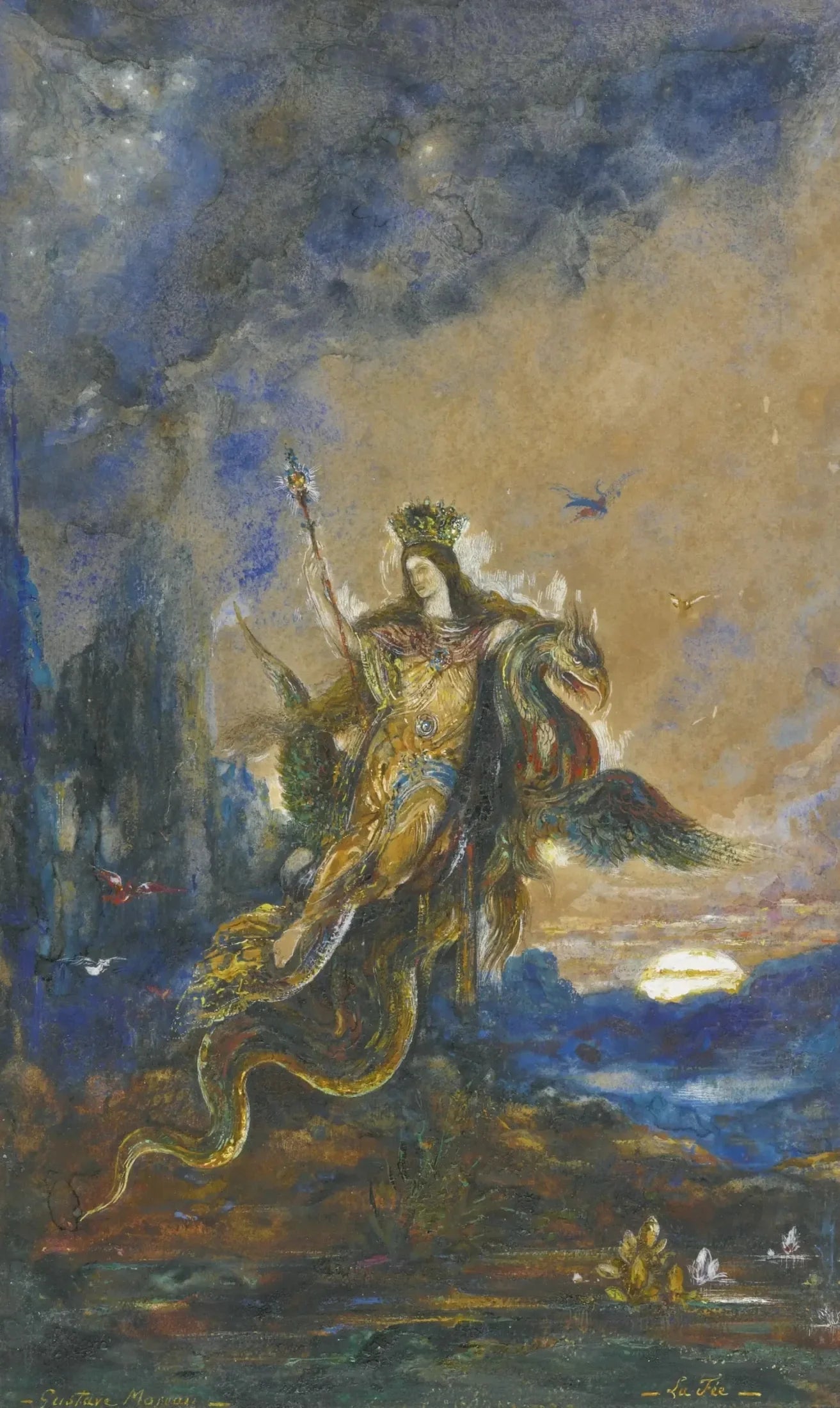 La Fée - Gustave Moreau image 1 reproduction de peinture à l’huile