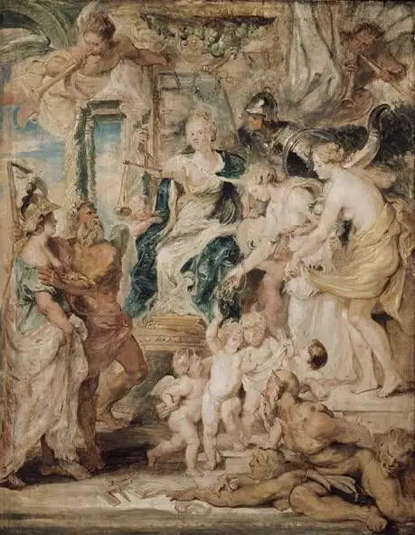 La Félicité de la Régence - Peter Paul Rubens image 1 reproduction artisanale de tableau