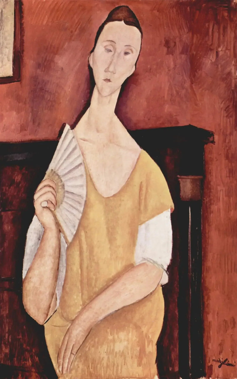 La Femme à l'éventail - Amedeo Modigliani