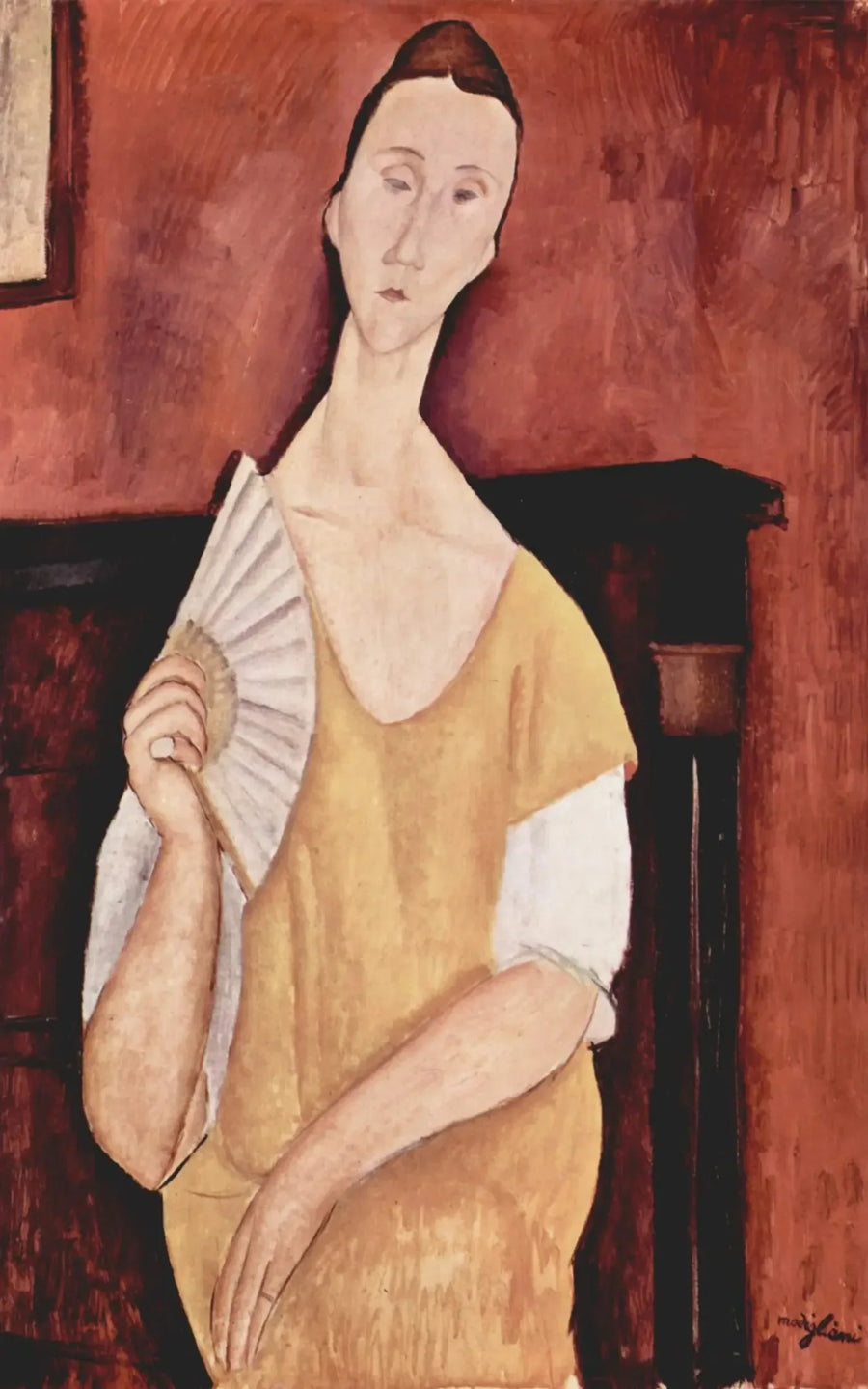 La Femme à l'éventail - Amedeo Modigliani