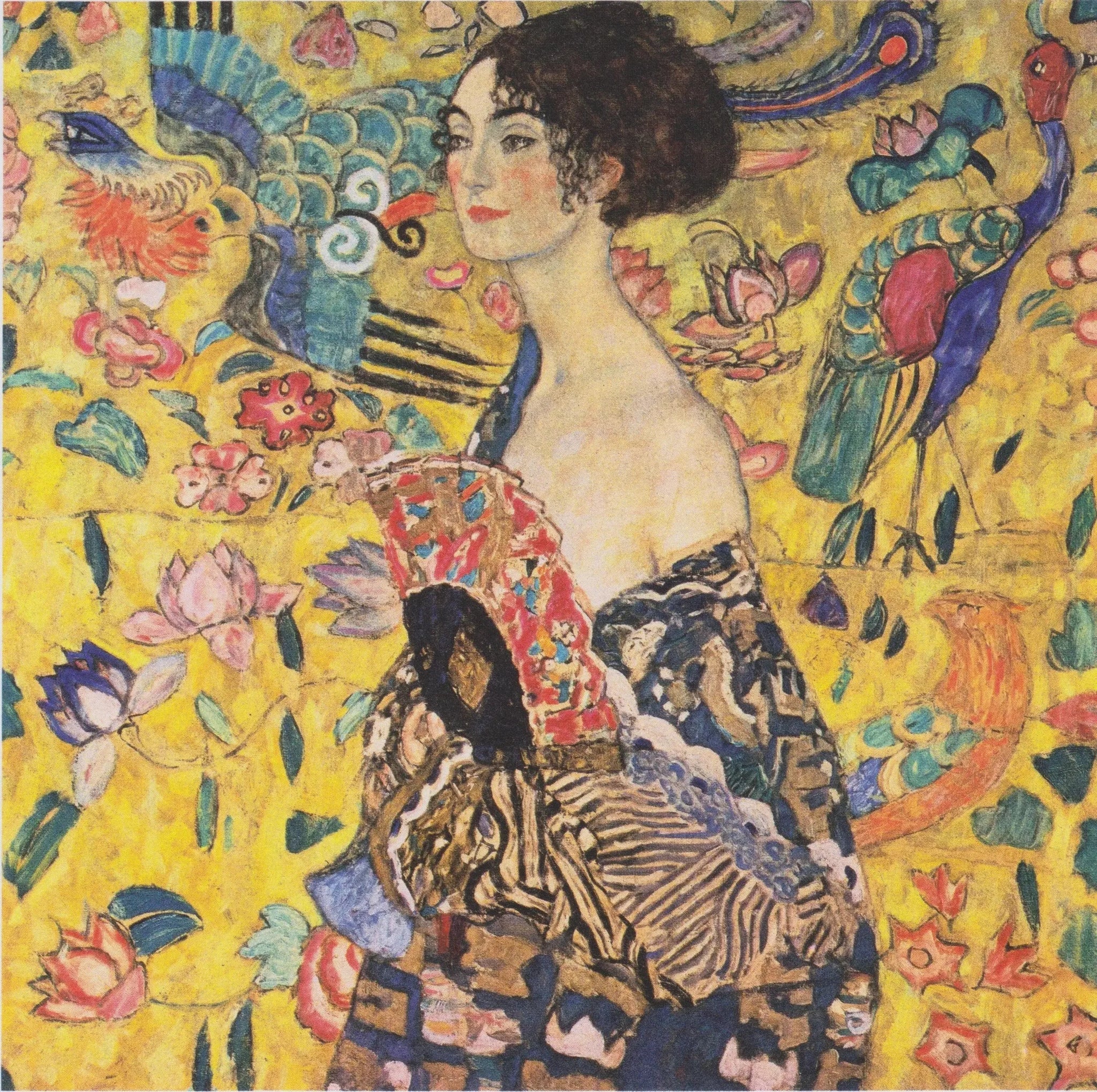 La Femme à l'éventail - Gustav Klimt image 1 tableau peint à l’huile sur toile